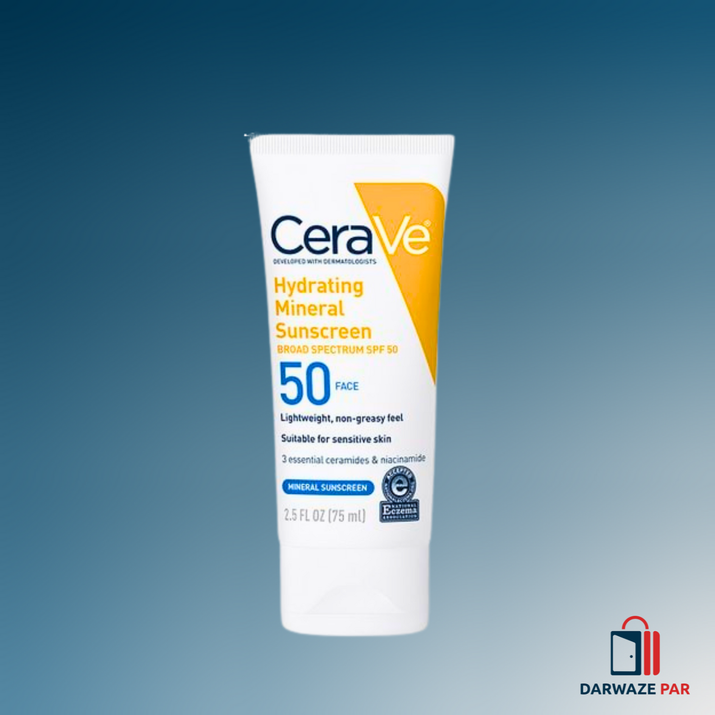 Hydrating Mineral Sunscreen SPF 50 Face Lotion – Broad Spectrum UV Protection & Moisturizing Daily Sun Care