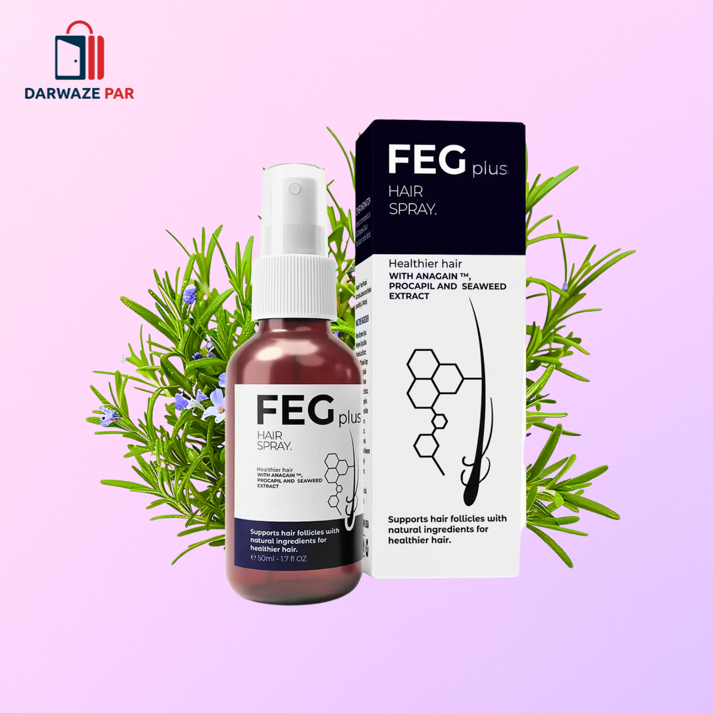 FEG Plus Hair Growth Serum – Fast Hair Regrowth, Stronger Roots & Thicker, Fuller Hair
