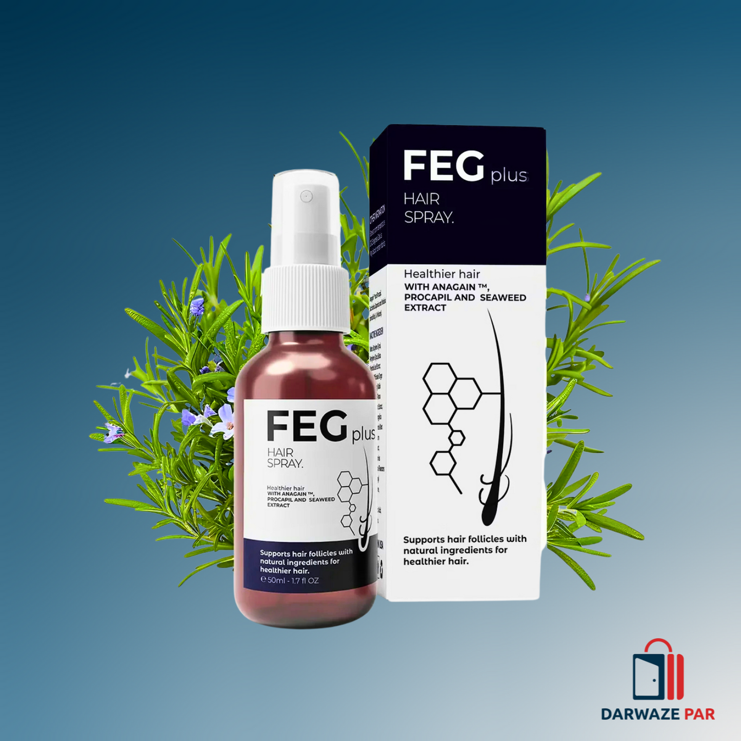 FEG Plus Hair Growth Serum – Fast Hair Regrowth, Stronger Roots & Thicker, Fuller Hair