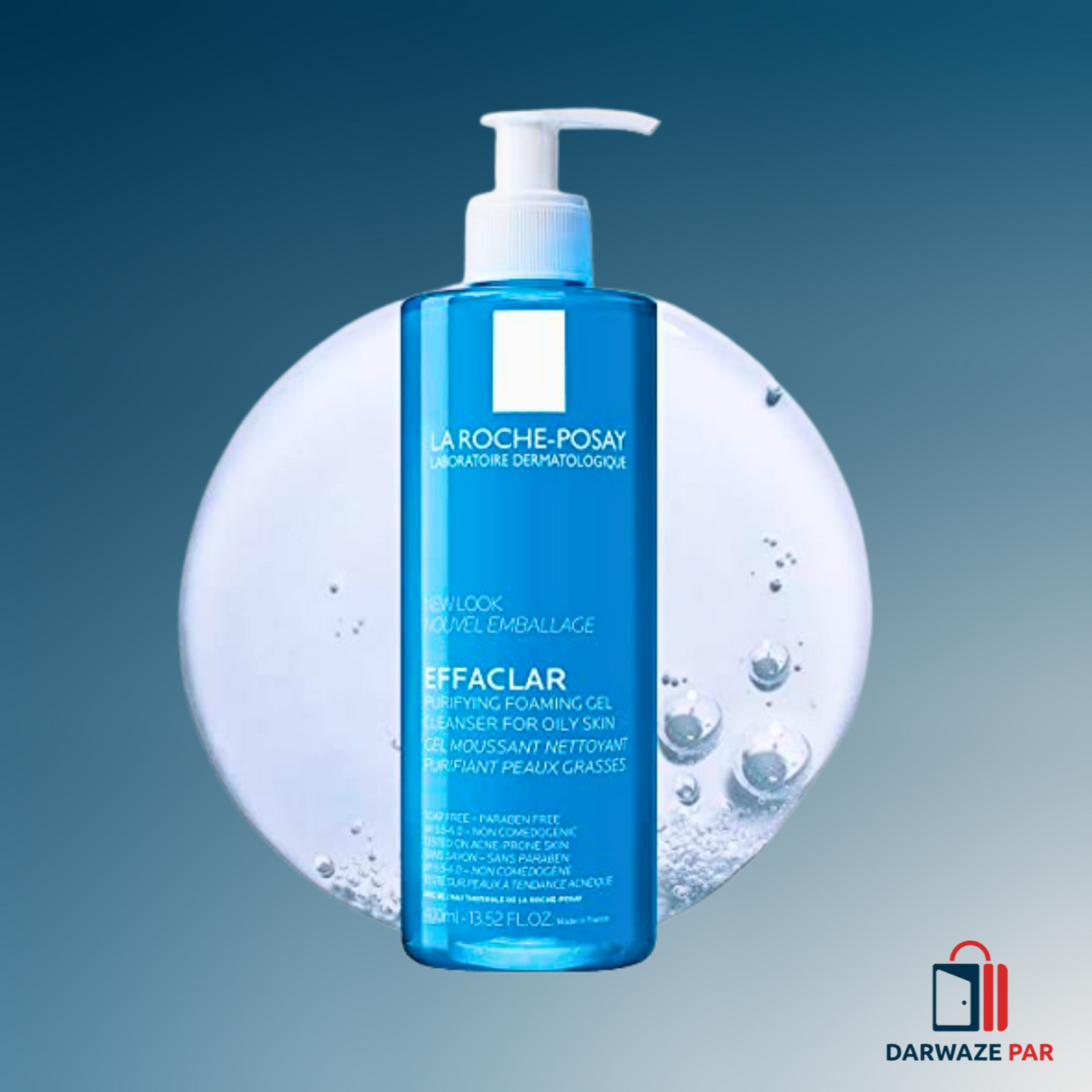 La Roche-Posay Foaming Gel Cleanser – Gentle Face Wash for Oily & Sensitive Skin, Daily Purifying Care