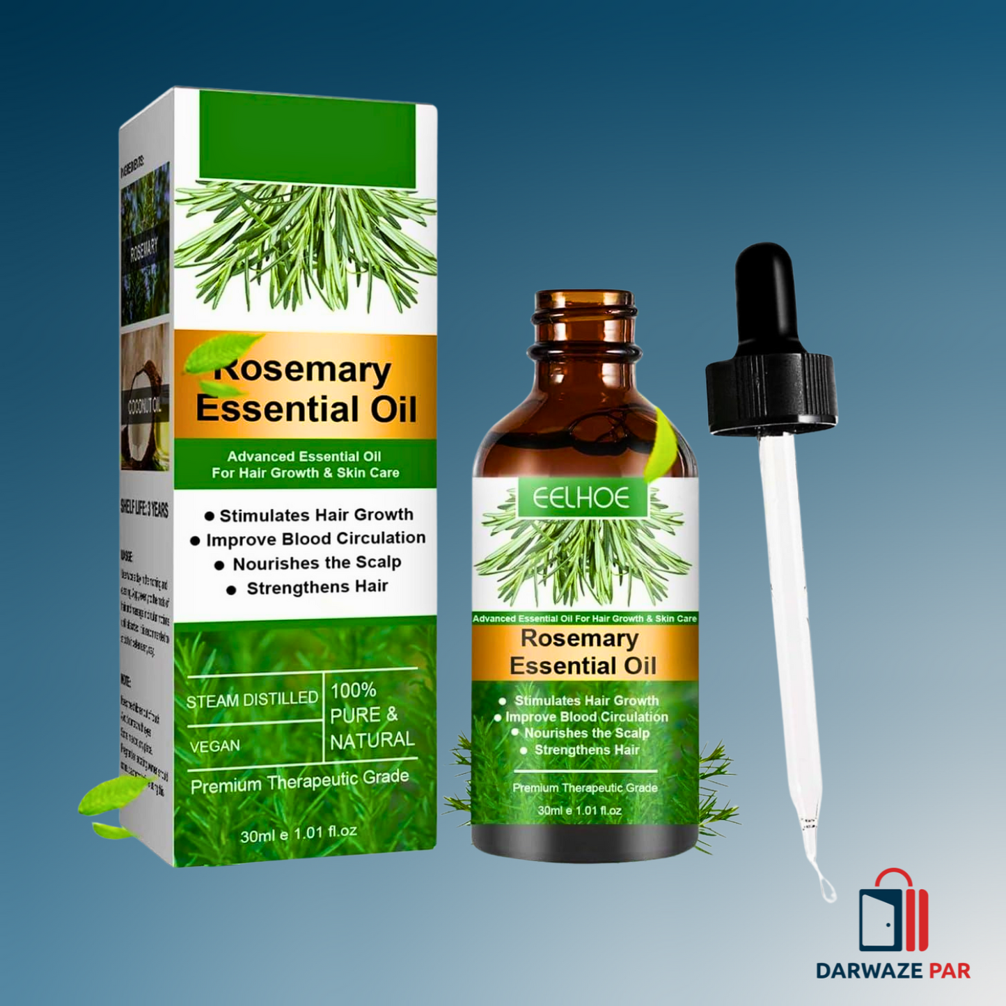 Rosemary Flourish Oil for Hair Growth 30ml – Natural Scalp Treatment for Thicker, Stronger & Healthy Hair