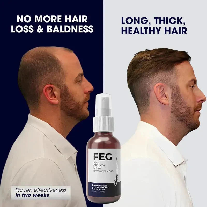 FEG Plus Hair Growth Serum – Fast Hair Regrowth, Stronger Roots & Thicker, Fuller Hair