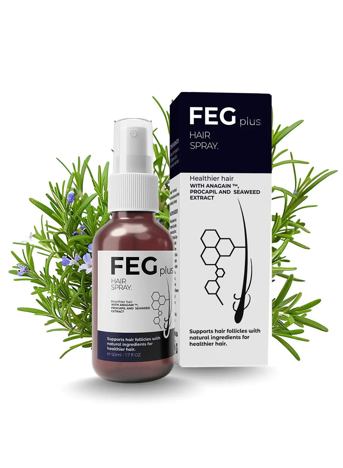 FEG Plus Hair Growth Serum – Fast Hair Regrowth, Stronger Roots & Thicker, Fuller Hair