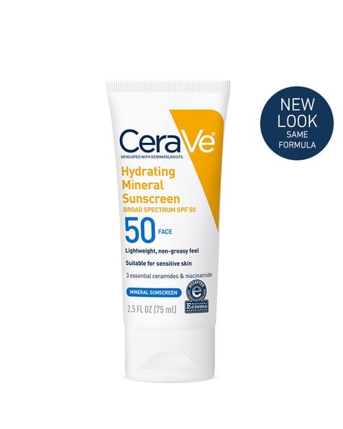 Hydrating Mineral Sunscreen SPF 50 Face Lotion – Broad Spectrum UV Protection & Moisturizing Daily Sun Care