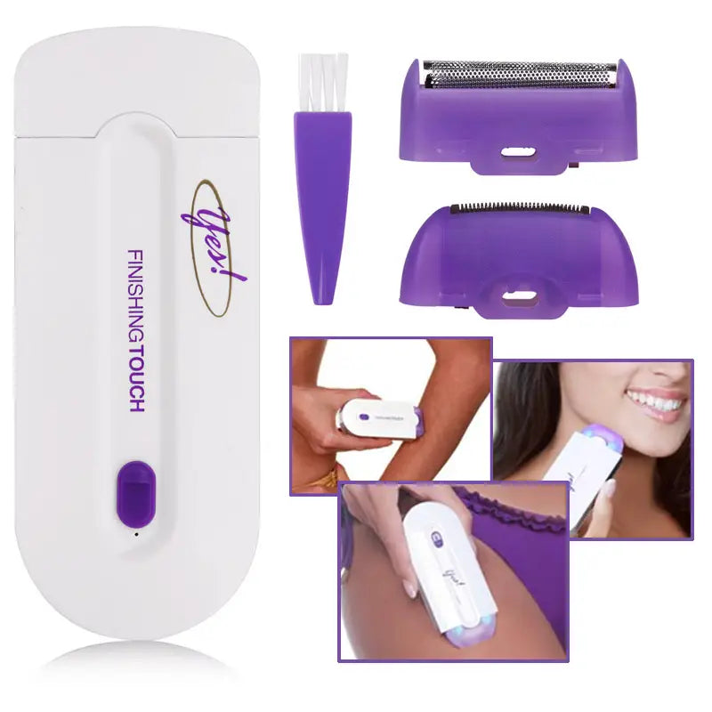 Finishing Touch Hair Remover – Painless Facial & Body Hair Removal for Smooth, Silky Skin