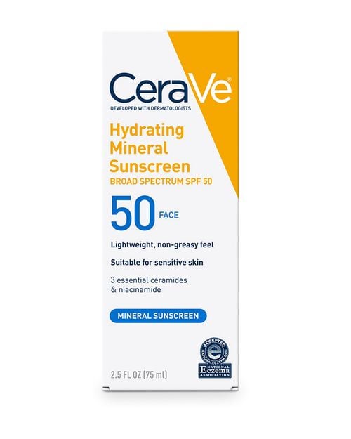 Hydrating Mineral Sunscreen SPF 50 Face Lotion – Broad Spectrum UV Protection & Moisturizing Daily Sun Care
