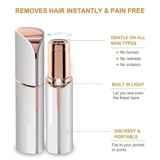 Flawless Hair Remover – Painless, Rechargeable & Gentle on Skin | مزيل الشعر فلوليس – بدون ألم، قابل لإعادة الشحن ولطيف على البشرة