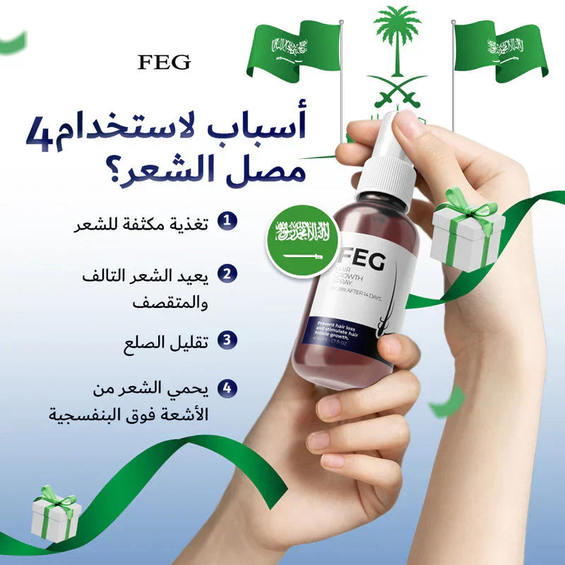 FEG Plus Hair Growth Serum – Fast Hair Regrowth, Stronger Roots & Thicker, Fuller Hair