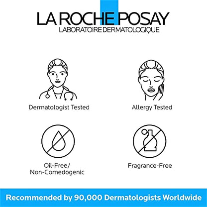 La Roche-Posay Foaming Gel Cleanser – Gentle Face Wash for Oily & Sensitive Skin, Daily Purifying Care