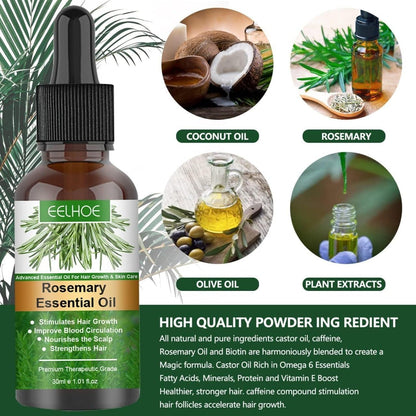 Rosemary Flourish Oil for Hair Growth 30ml – Natural Scalp Treatment for Thicker, Stronger & Healthy Hair